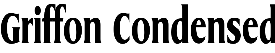 Griffon Condensed Xtrabold Regular cкачати шрифт безкоштовно